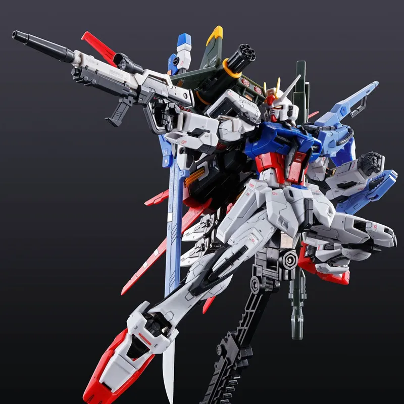 BANDAI RG 1/144 Mobile Suit Gundam SEED E YM1 Perfect Strike Gundam With Base Model Kits 13cm-4