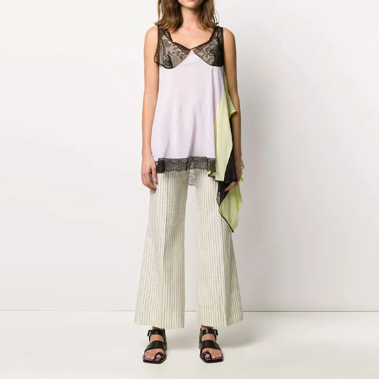 Maison Margiela Contrasting Panelled Draped Blouse-4