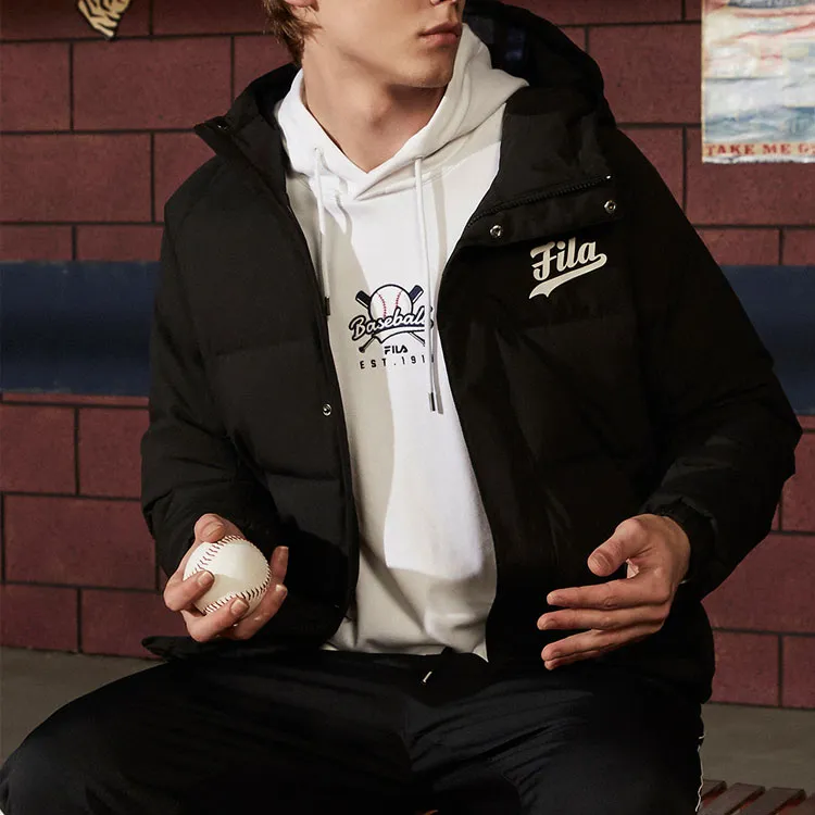 FILA FUSION Down Jacket Winter Men's Pitch Black-3