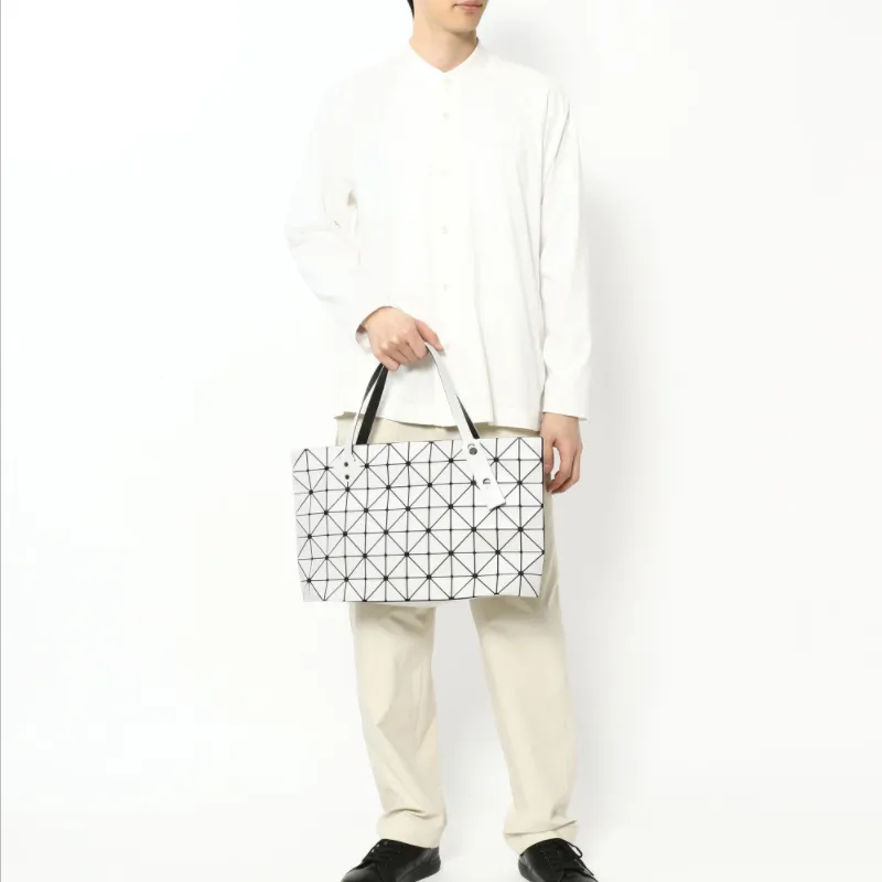 ISSEY MIYAKE Vinyl Chloride Resin Shoulder Bag Crossbody Bag Handbag Women's White Ice Gray-6