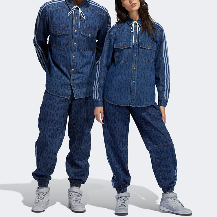 adidas Adicolor Denim 3-Stripes Track Pants - Black | Free