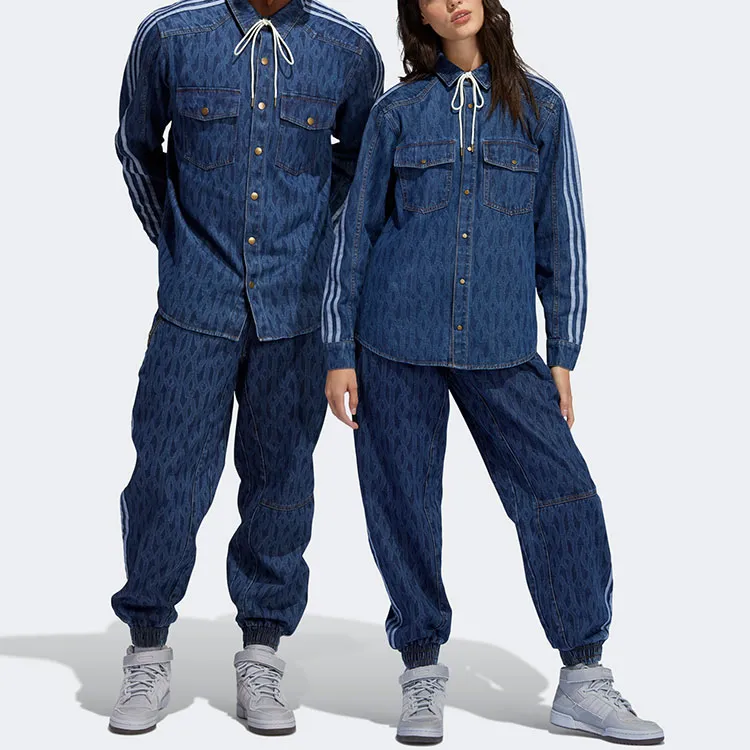 Adidas Ivy Park Monogram Denim Track Pants All Gender-5
