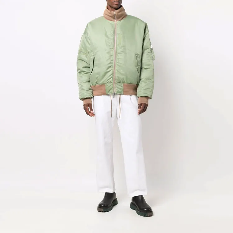 AMBUSH SS21 Stand Collar Loose Fit Puffer Jacket Men's Earth Yellow-4