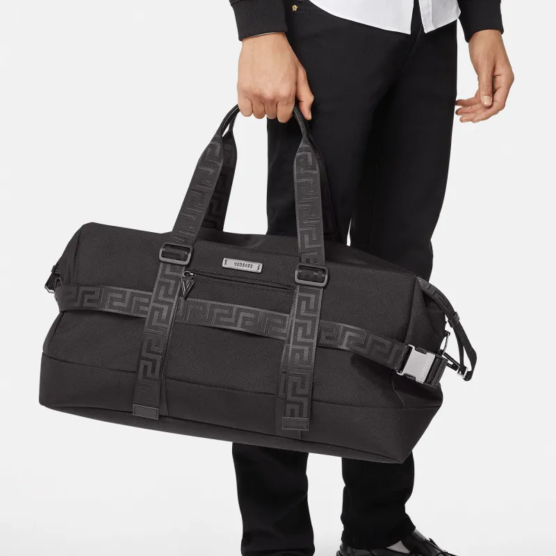 FANSIZHE Nylon Fabric Handbags Travel Bags Men's Black-3