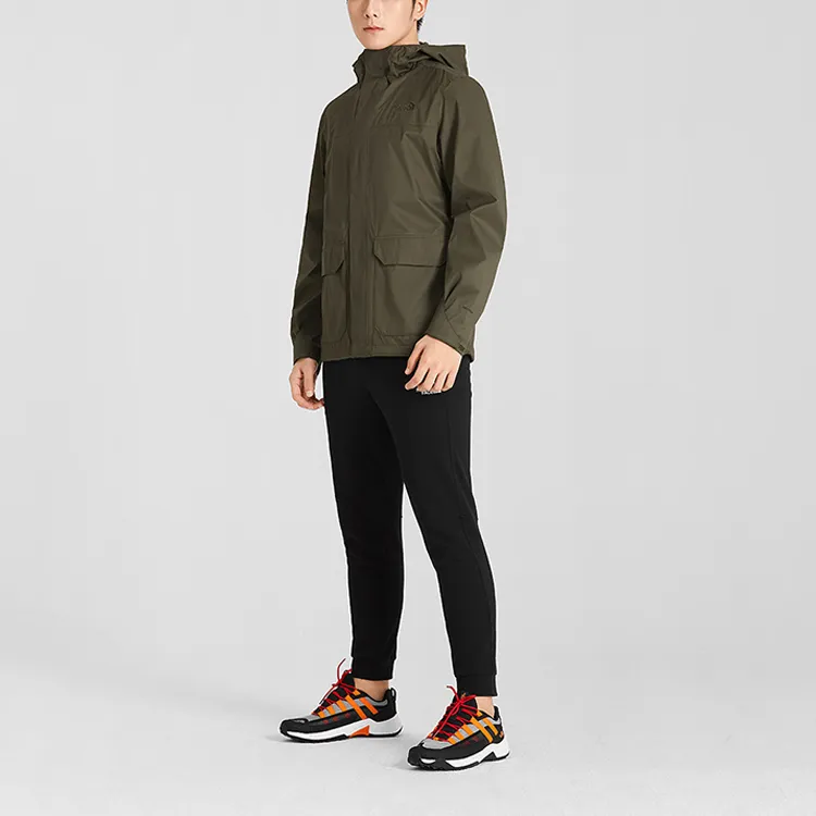 THE NORTH FACE Windbreaker Jackets Men Army Green-4
