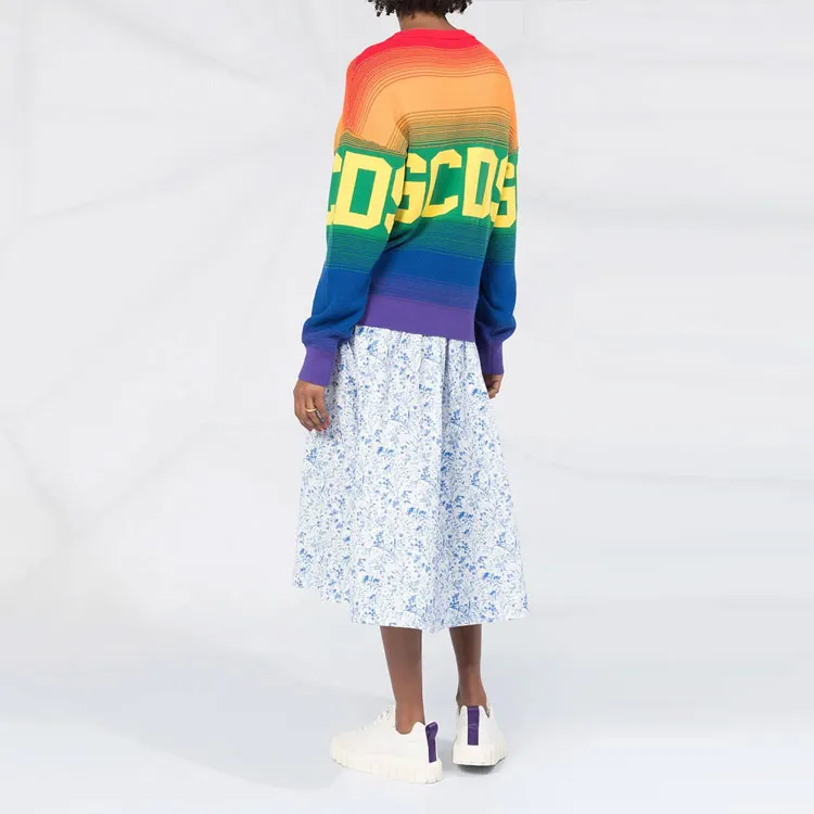 GCDS FW21 Loose Fit Sweater Women's Multicolor-2