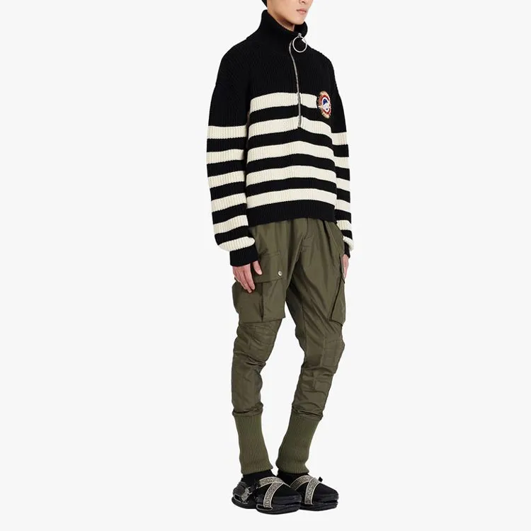 BALMAIN Trucker Striped Pullover-4