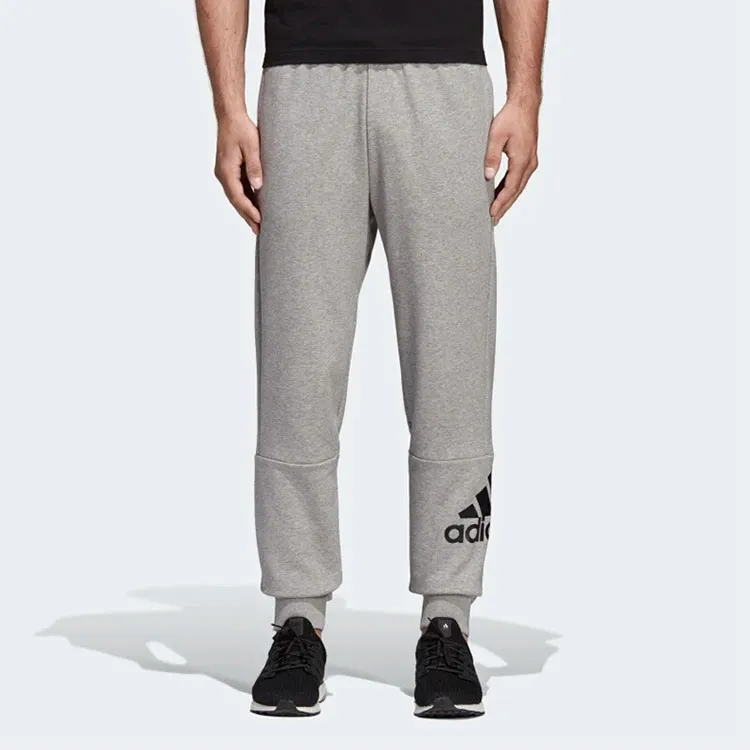 Adidas Essentials Knitted Sweatpants Men Light Gray-2