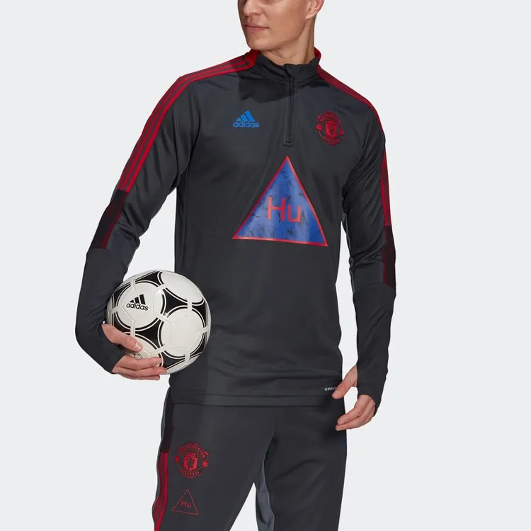 Adidas MANCHESTER UNITED THEATRE OF DREAMS Sweatshirt Men's Dark Heather Gray-3