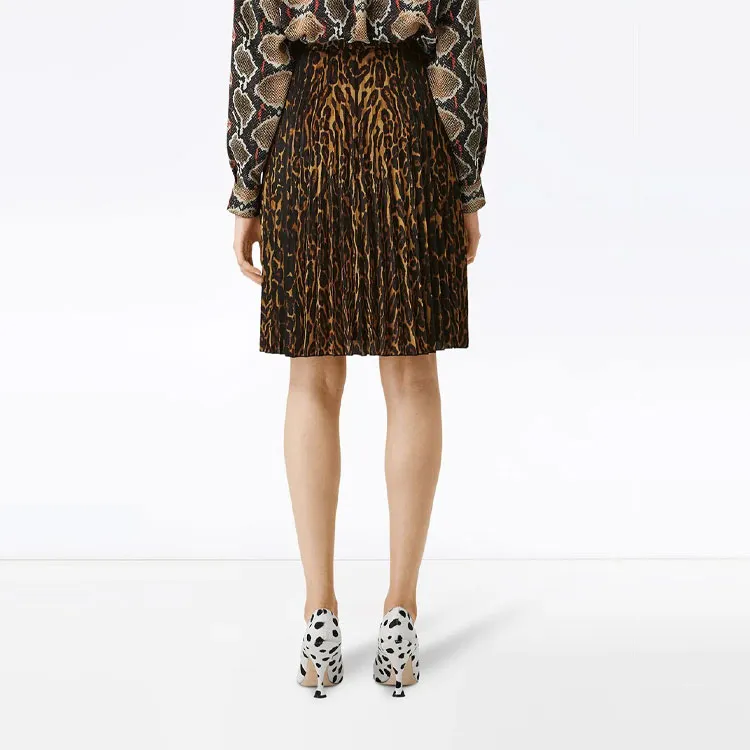 Burberry Casual Long Skirts Women's Brown-3