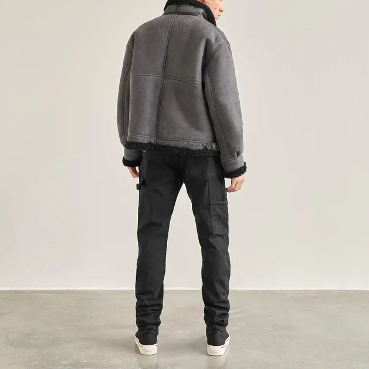 REPRESENT Leather Jackets Men Gray-2
