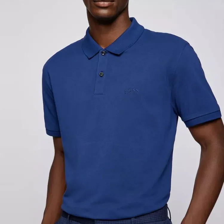 HUGO BOSS Polo Shirts Men Royal Blue-2