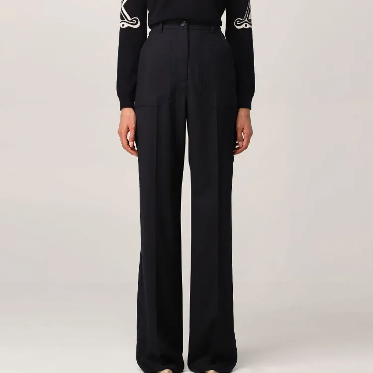 MaxMara Casual Pants Women's Blue-3