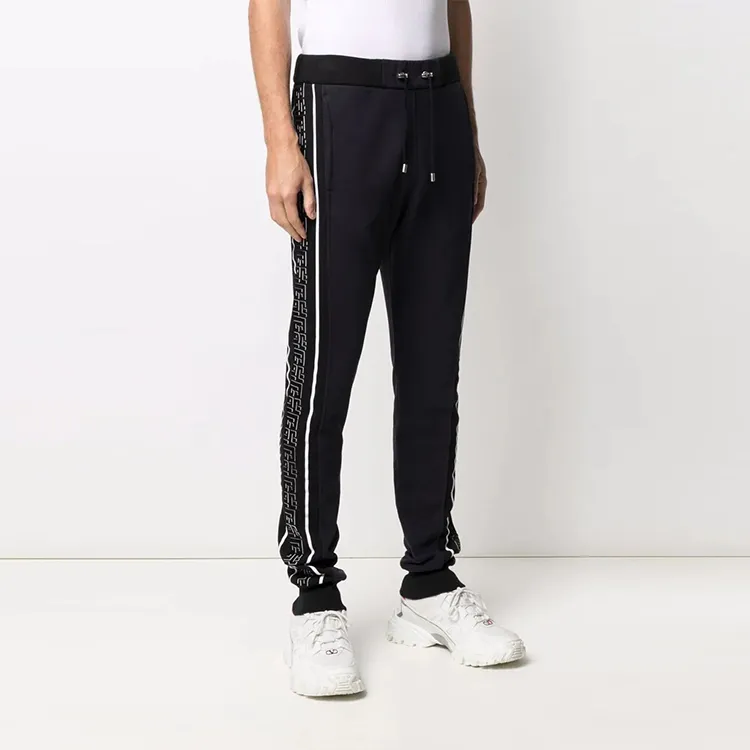 BALMAIN FW21 Knitted Sports Pants Men's Black-3