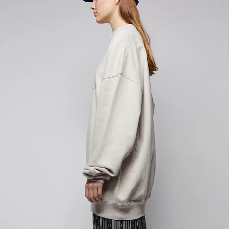 Balenciaga Paris Fashion Week Crewneck Sweater 'Cement Grey/Black'-5