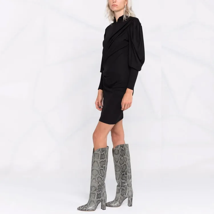ISABEL MARANT Long-Sleeved Dresses Women's Black-2