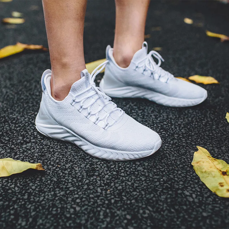 PEAK State Pole Slip Resistant, Abrasion Resistant, Breathable Low Top Running Shoes Women's Pure White-6