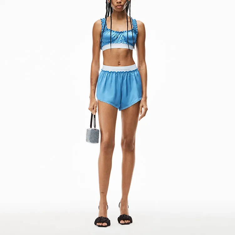 Alexander Wang Casual Shorts Women's Sky Blue Color-1