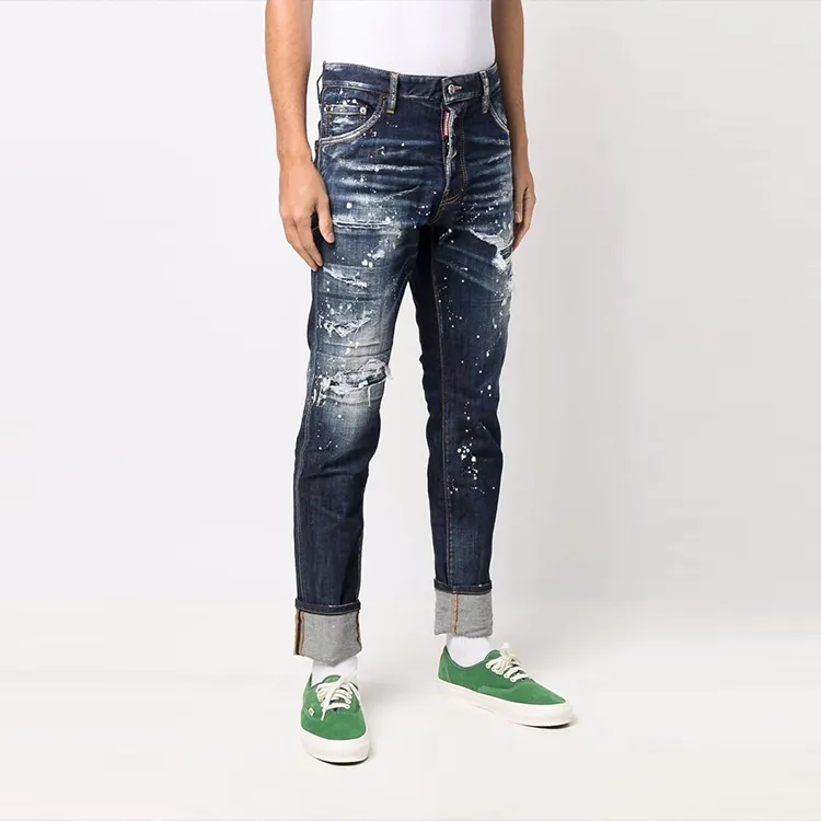 DSQUARED 2 Distressed Ripped Skinny Jeans-3