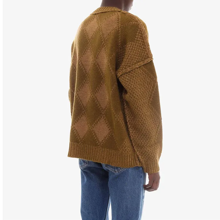 VERSACE Sweaters Men Brown-3