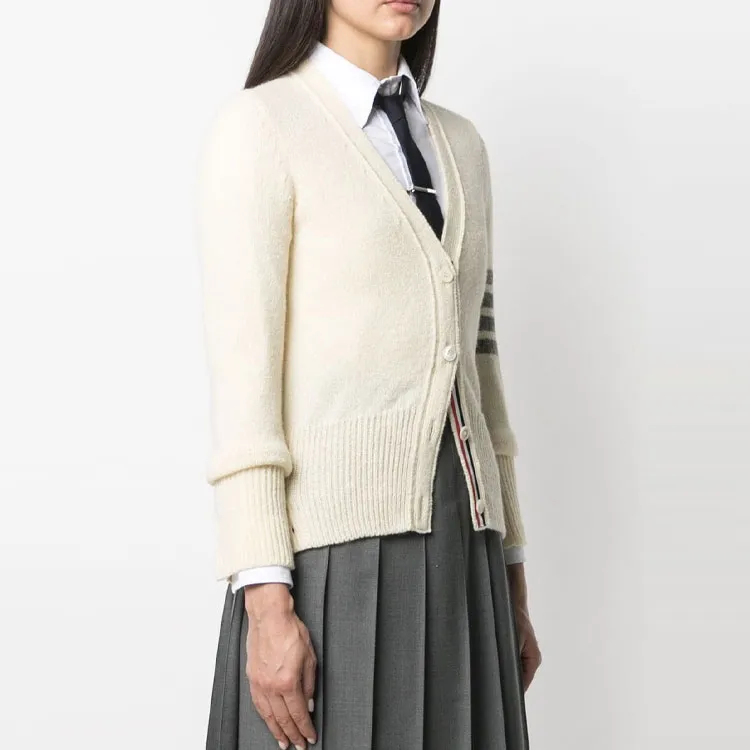 THOM BROWNE· FW21 Sweater Women's White-3