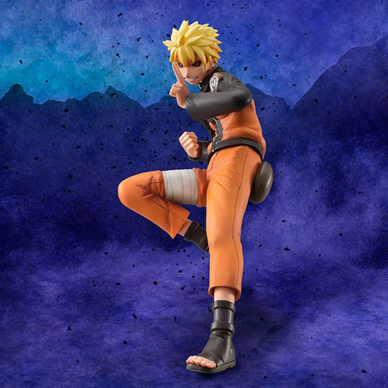MegaHouse Naruto Uzumaki Gem Naruto Shippuden Fourth Generation Hokage Scale Figures 18cm-5