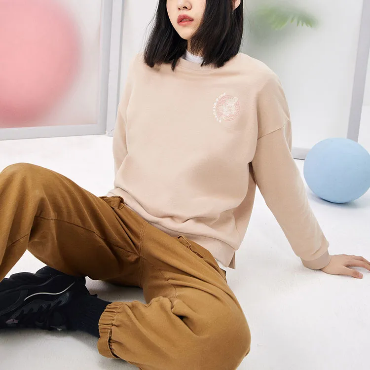 ANTA Life Collection Sweatshirts Women's Light Taupe Gray-4