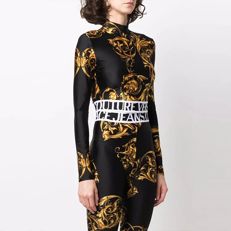 VERSACE JEANS COUTURE SS22 Long-Sleeved T-Shirt Women's Black-2