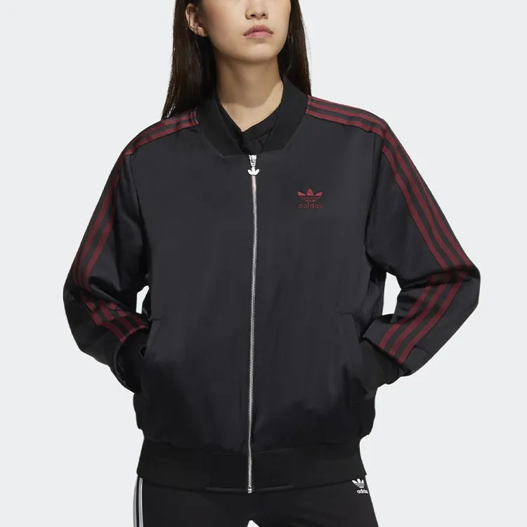 Adidas Originals Puffer Jacket Winter Women's Swirl Neon Red-4