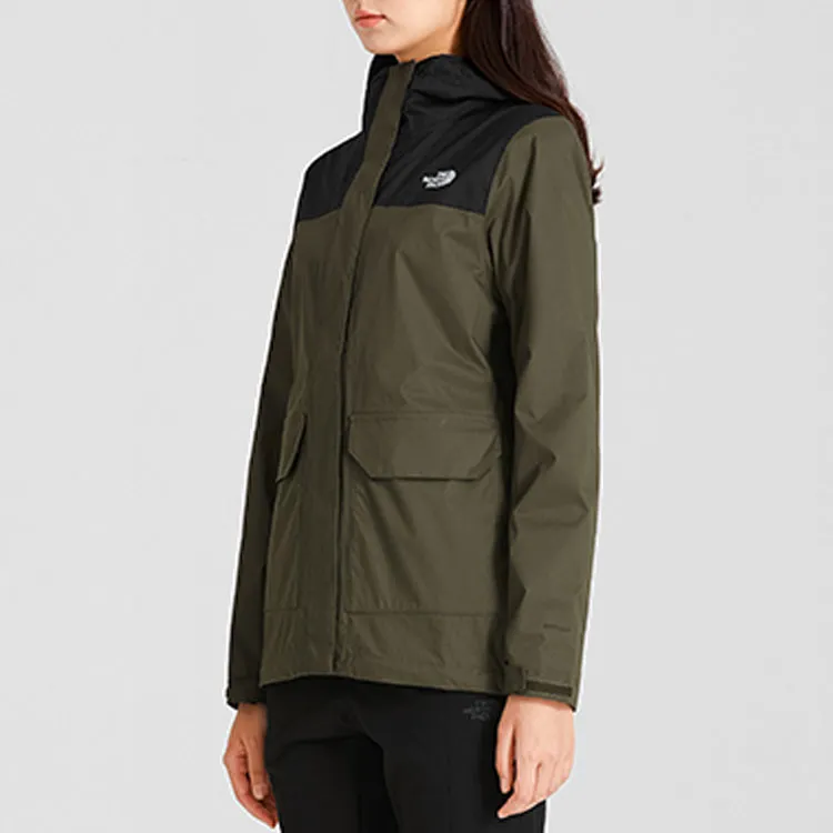 THE NORTH FACE City Outdoor Collection Windbreaker Jackets Women's Olive Green-5