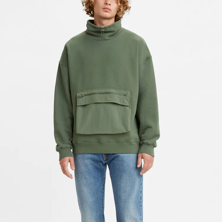 Levis Sweatshirts Men Green-2
