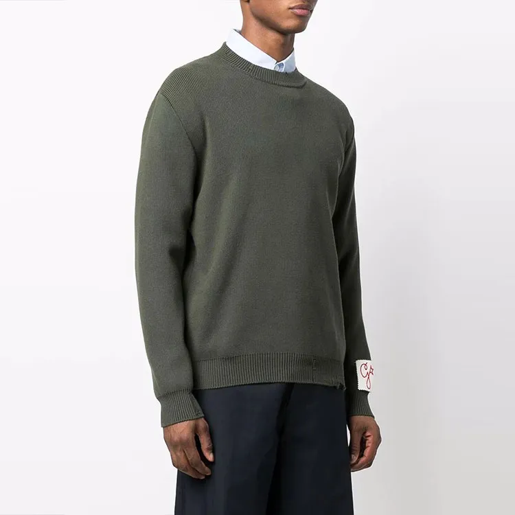 Golden Goose Logo Patch Knitted Sweater-4