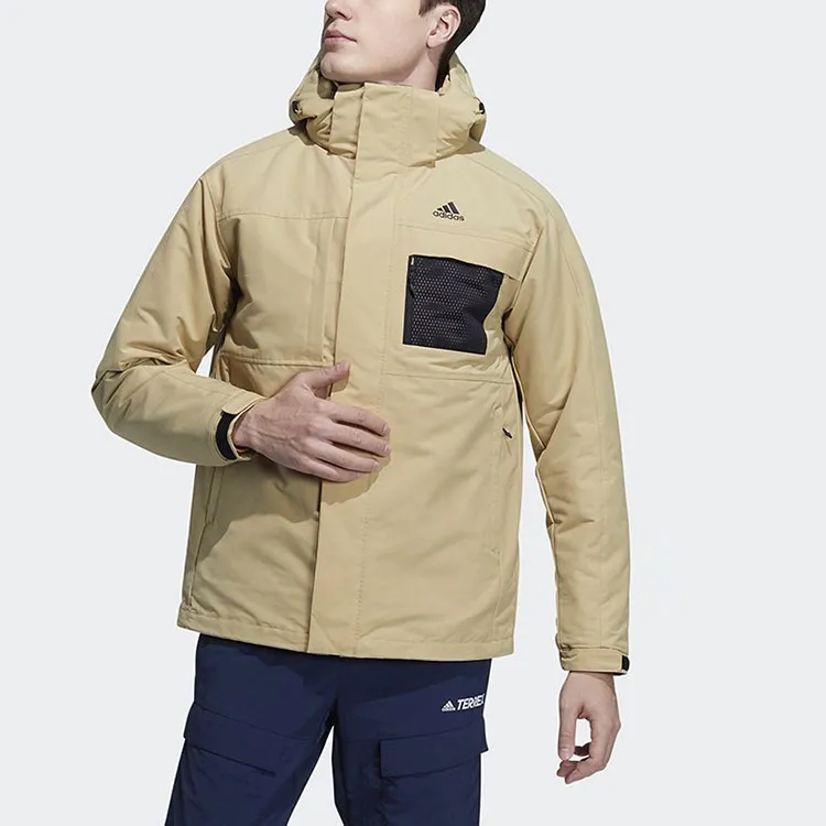 Adidas Down Jackets Unisex Light Khaki-4