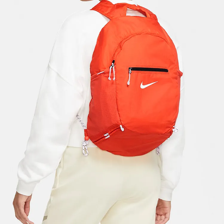 Nike Polyester Backpack Double-Shoulder Backpack Regular Unisex Orange-5