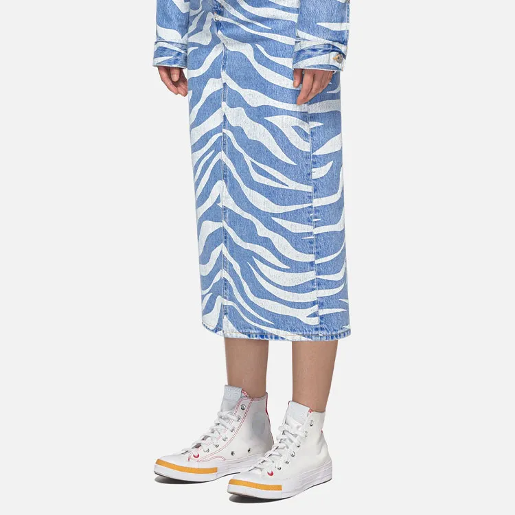CLOT X Levi's 70s High Midi Skirt 'Blue'-5