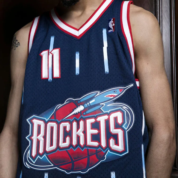 Mitchell & Ness Houston Rockets Road 2002 03 Yao Ming Swingman Jersey-7