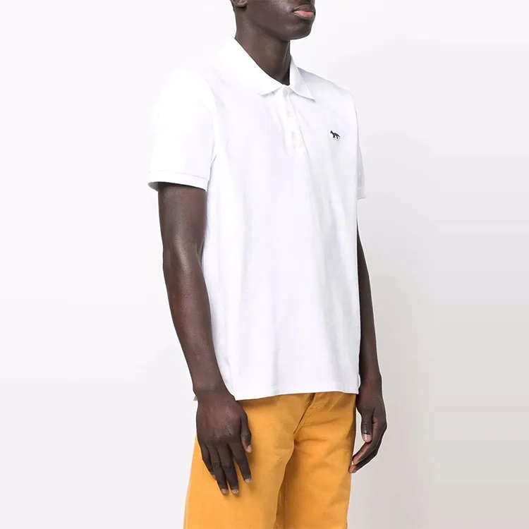 Maison Kitsune Polo Shirts Men White-2