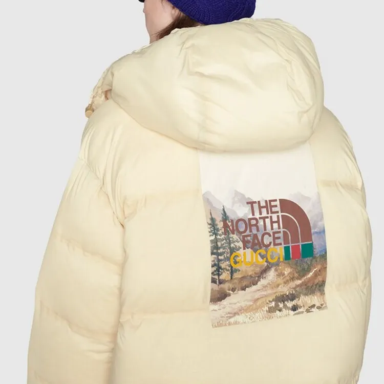 GUCCI X The North Face Padded Jacket Ivory-5