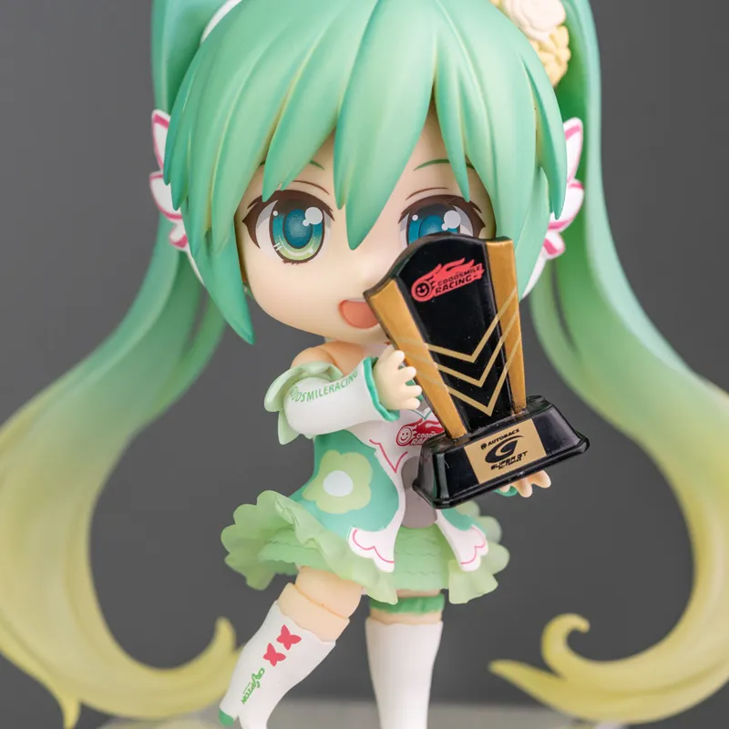 GSC Hatsune Miku No.777 Racing Hatsune Miku 2017ver Nendoroid Chibi Figures 10cm-6