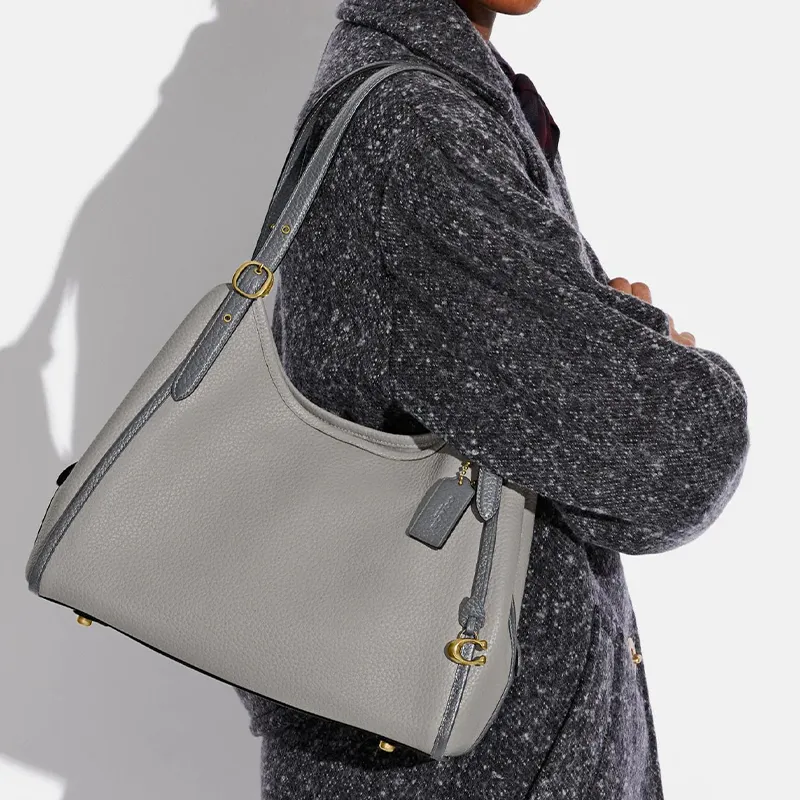 COACH Lori Leather Handbags Shoulder Bags Women's Dove Gray-4