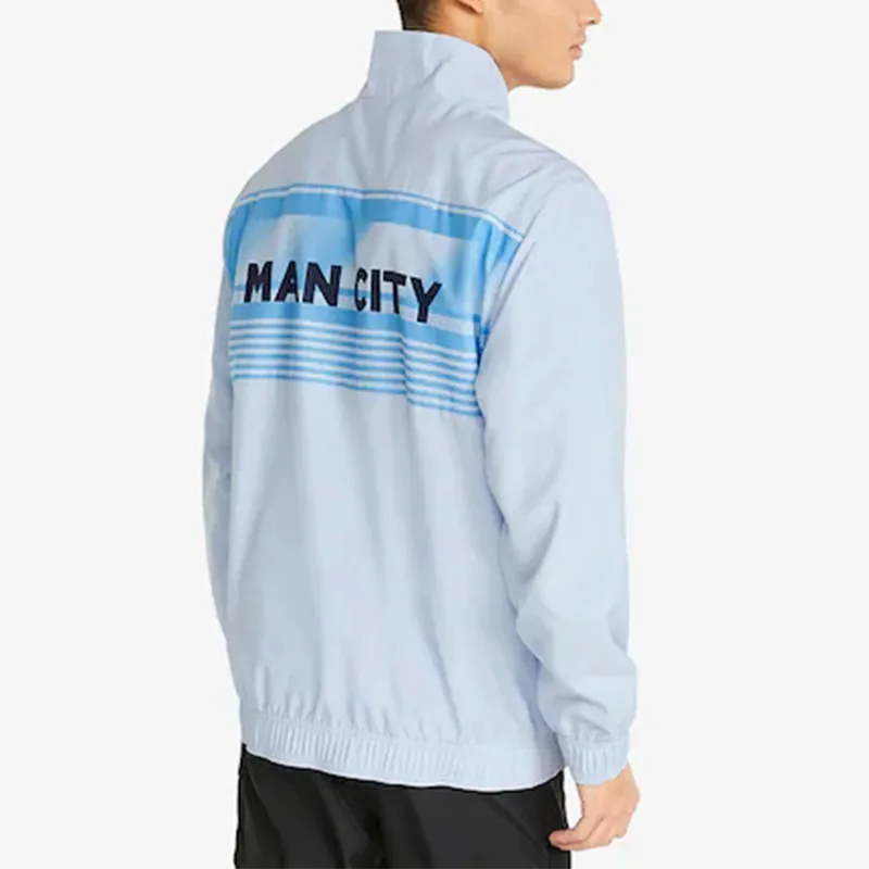 PUMA MCFC PM Jacket Men's Light Blue-3