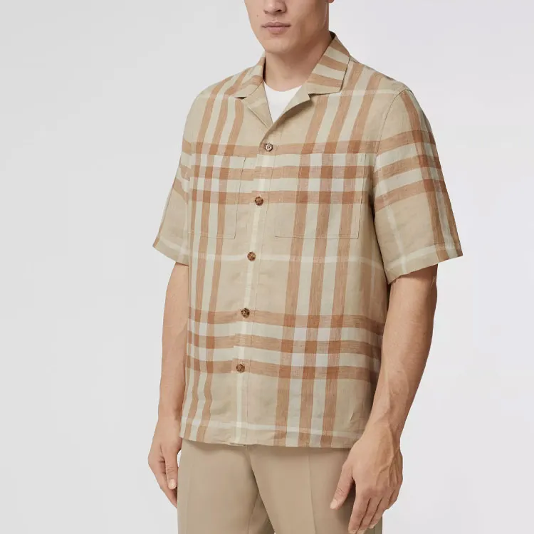 Burberry SS22 Shirt Men's Soft Yellow Umber-3
