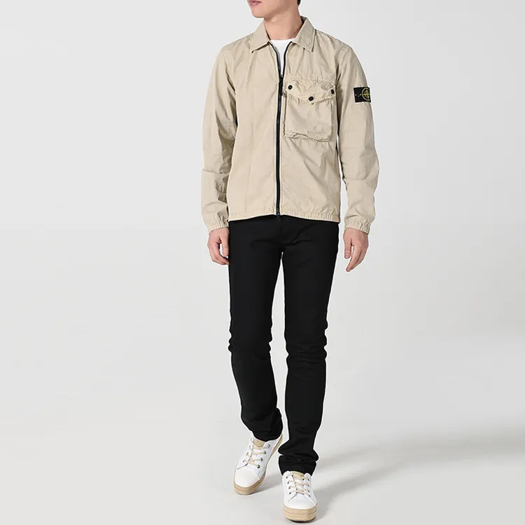 STONE ISLAND Jackets Men Beige Yellow-4