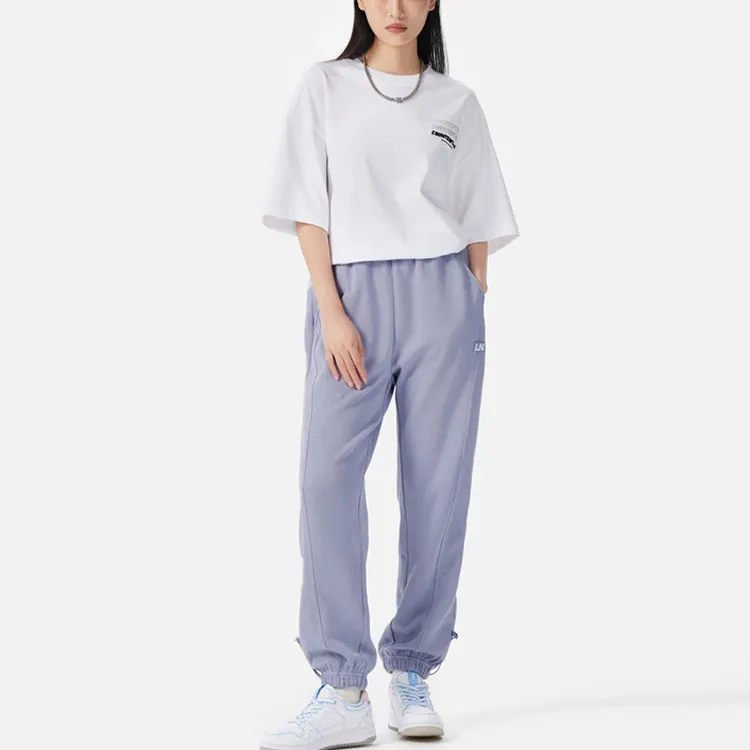 LiNing Sports Fashion Collection Knitted Sweatpants Women's Purple-2