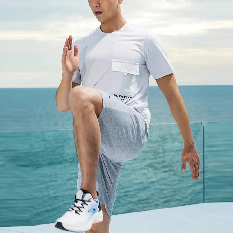 ANTA Variety Training Collection T Shirts Men Breeze Gray-4