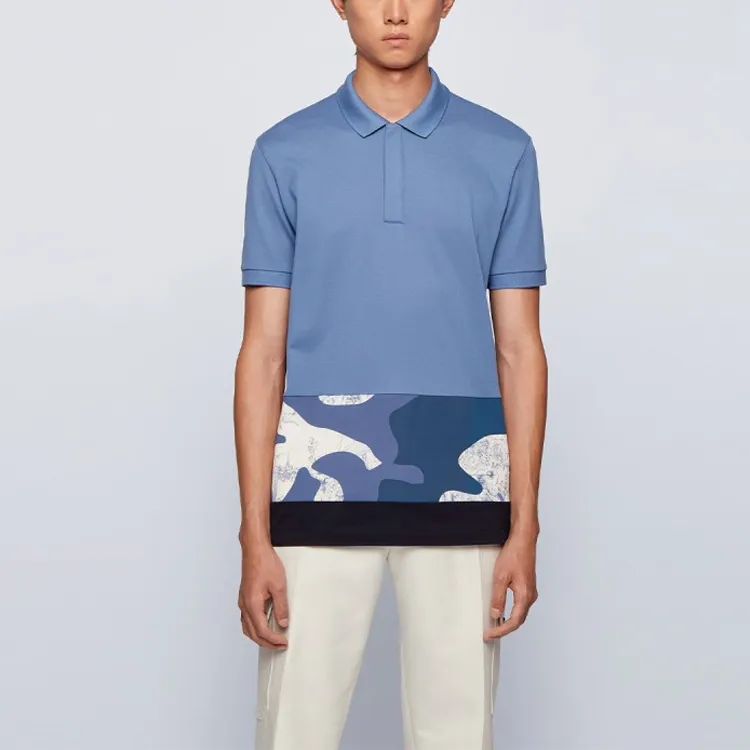 HUGO BOSS Polo Shirts Men Blue-2