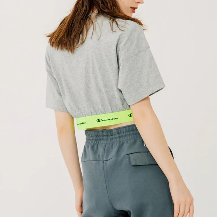 Champion Crop Tops Women's Gray-4