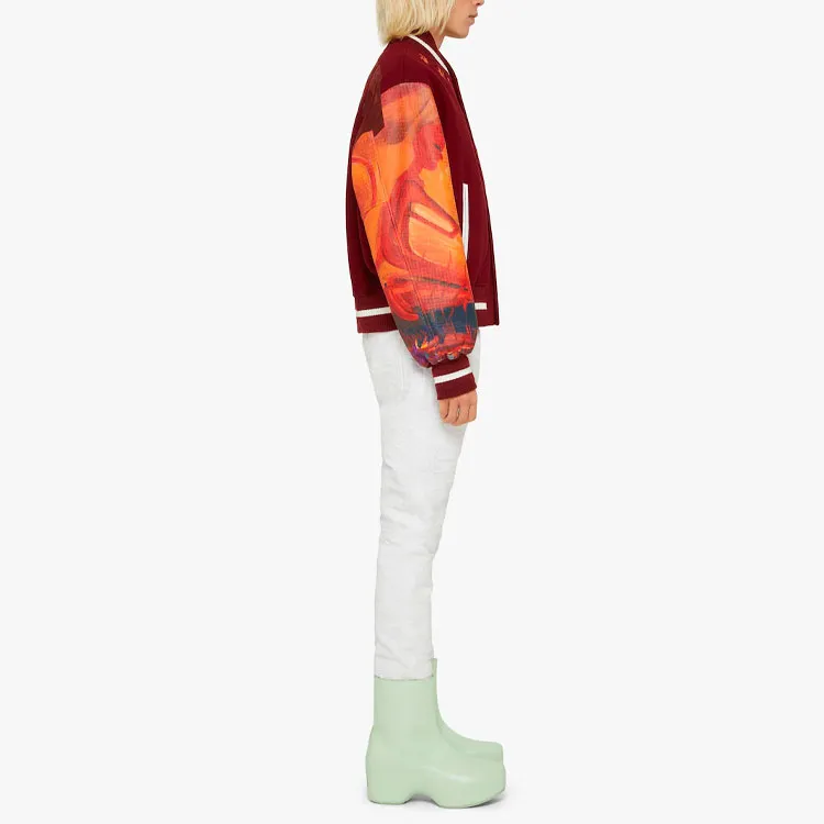 Givenchy Embroidered Mix Material Leather Bomber-4