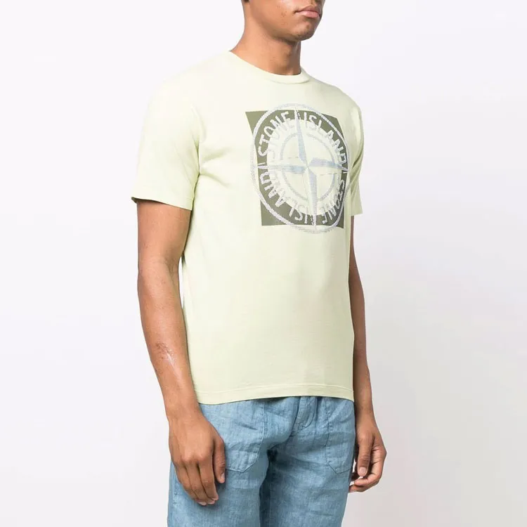 STONE ISLAND T Shirts Men Light Green-3
