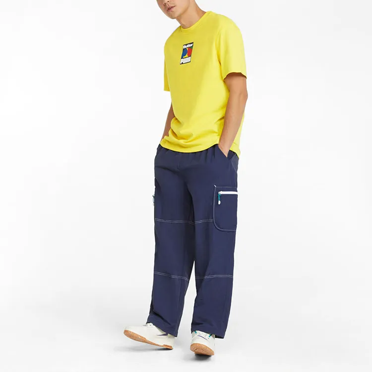 PUMA Set in Sleeve T Shirt Men's Yellow-2